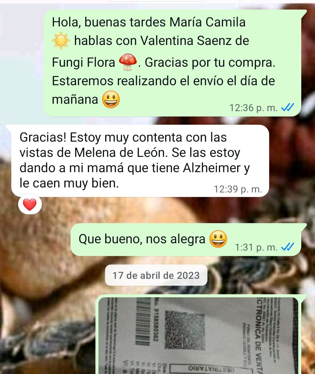 Opinión real de cliente por WhatsApp 8