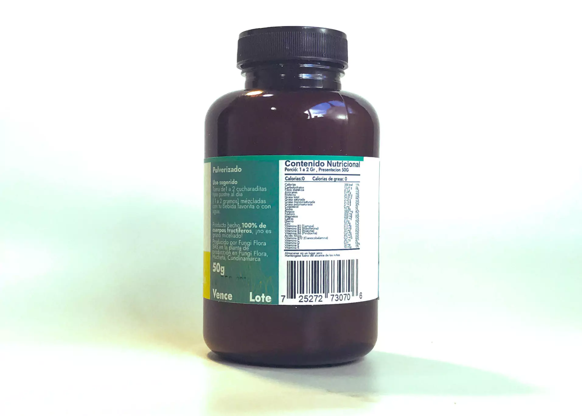 Hongos pulverizados tras secado controlado